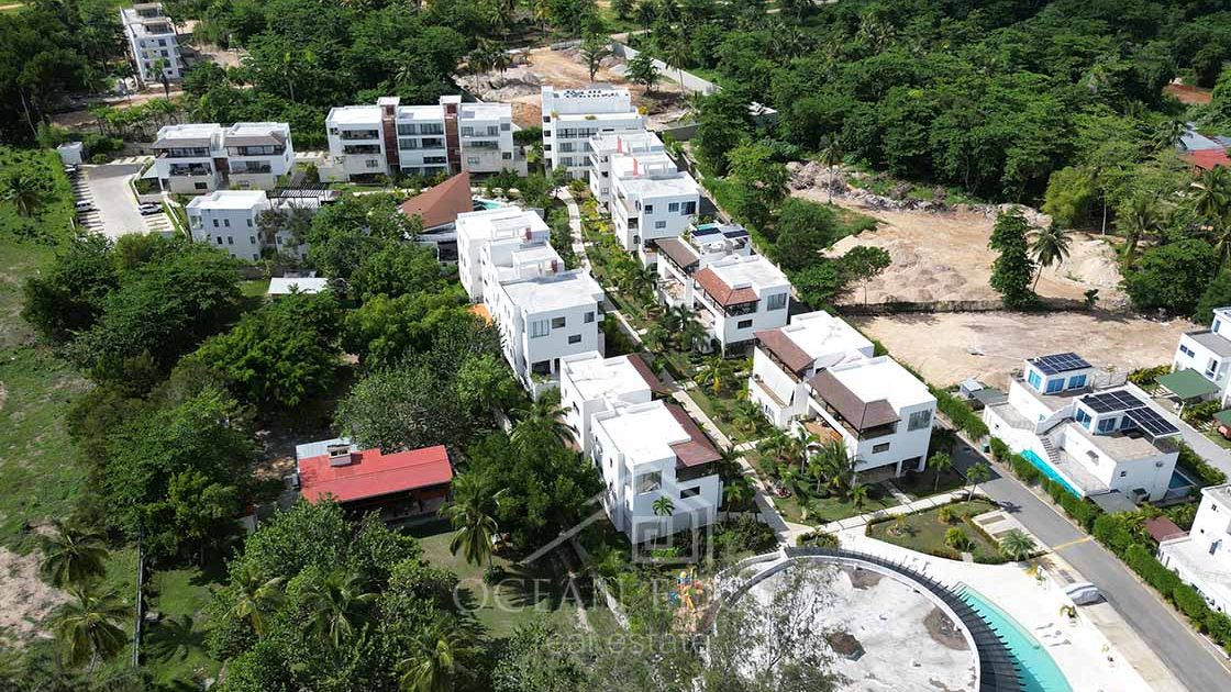 Spacious & well furnished 2-br condo on Portillo beach-las-terrenas-ocean-edge-real-estate drone