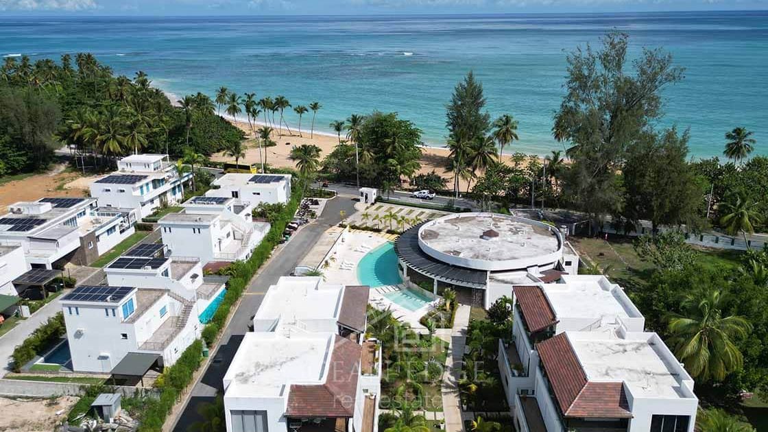 Spacious & well furnished 2-br condo on Portillo beach-las-terrenas-ocean-edge-real-estate drone