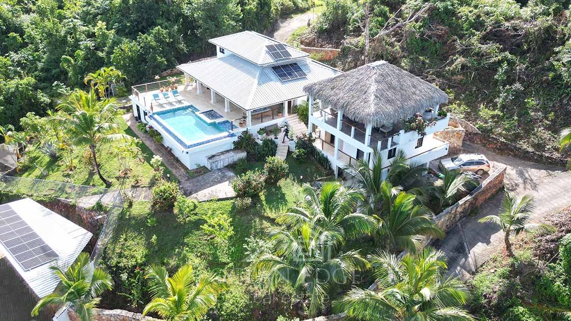 Splendid 5-Br Ocean view House with Guest House-las-terrenas-ocean-edge-real-estate-drone