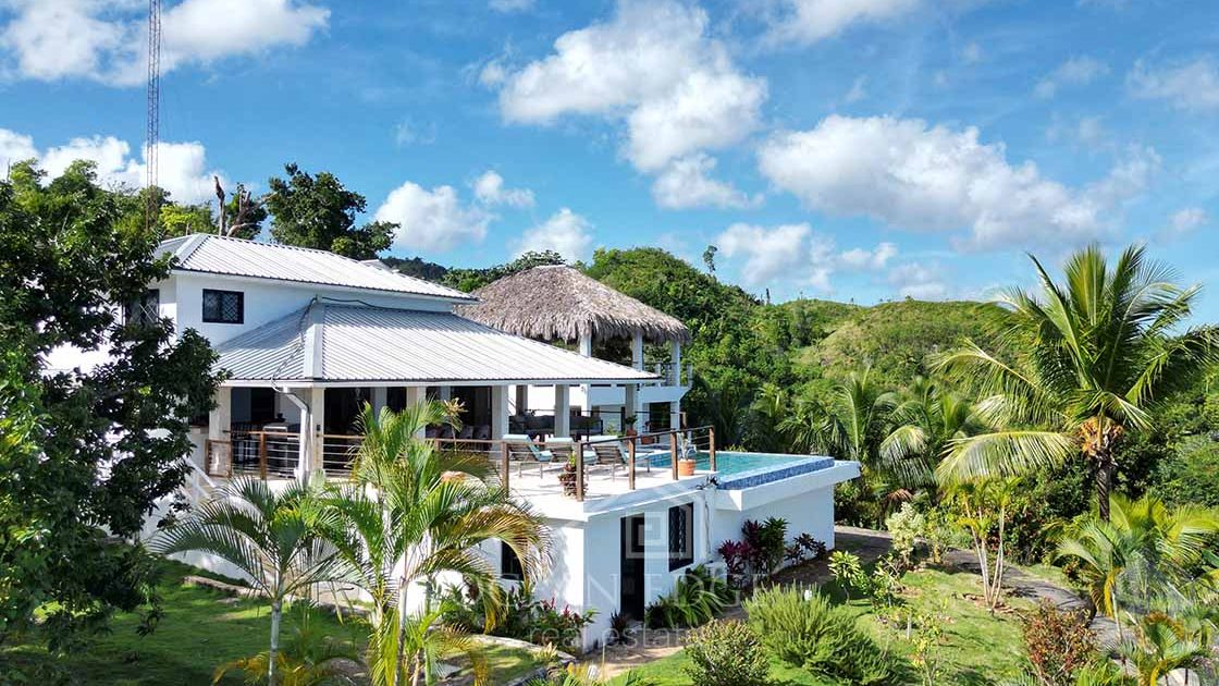 Splendid 5-Br Ocean view House with Guest House-las-terrenas-ocean-edge-real-estate-drone