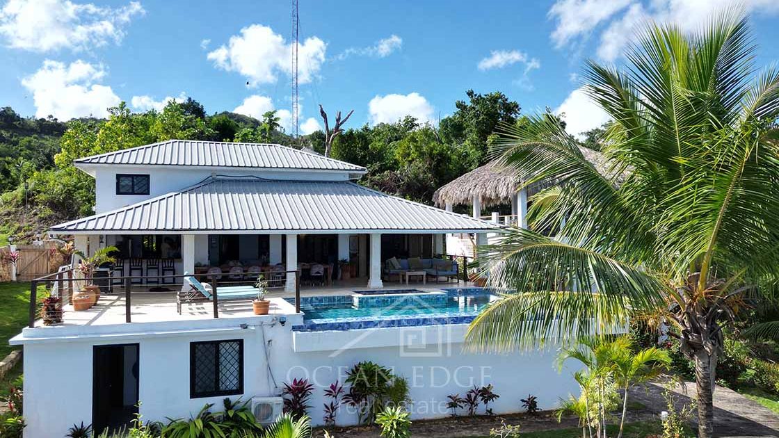 Splendid 5-Br Ocean view House with Guest House-las-terrenas-ocean-edge-real-estate-drone