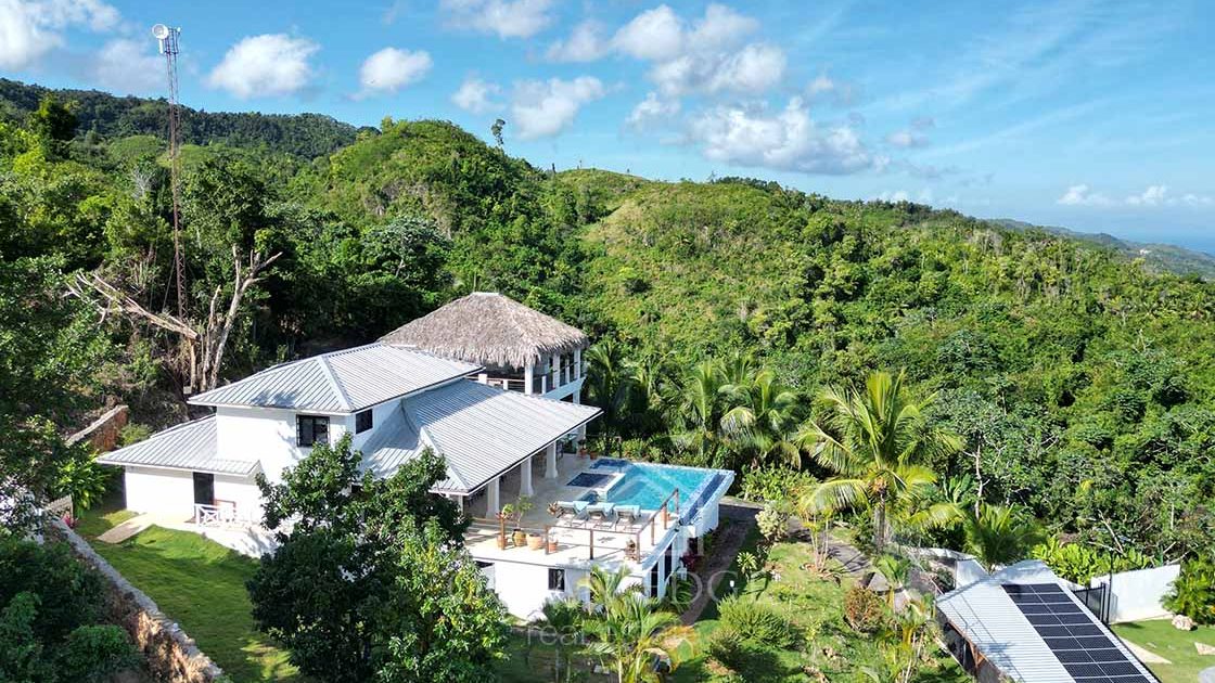 Splendid 5-Br Ocean view House with Guest House-las-terrenas-ocean-edge-real-estate-drone