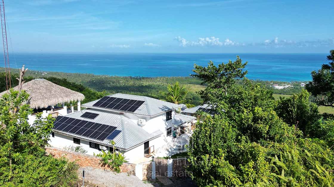 Splendid 5-Br Ocean view House with Guest House-las-terrenas-ocean-edge-real-estate-drone