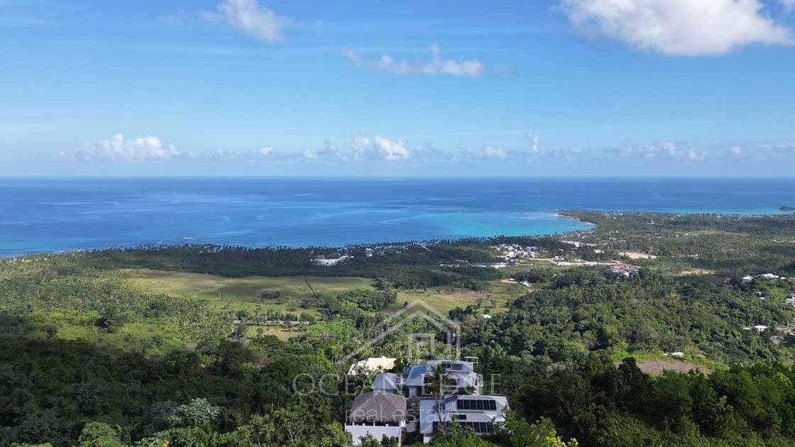 Splendid 5-Br Ocean view House with Guest House-las-terrenas-ocean-edge-real-estate-drone