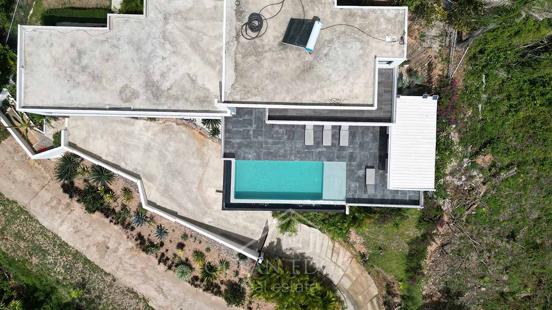 Ultra modern 4-Br house overlooking Popy beach-las-terrenas-ocean-edge-real-estate-drone
