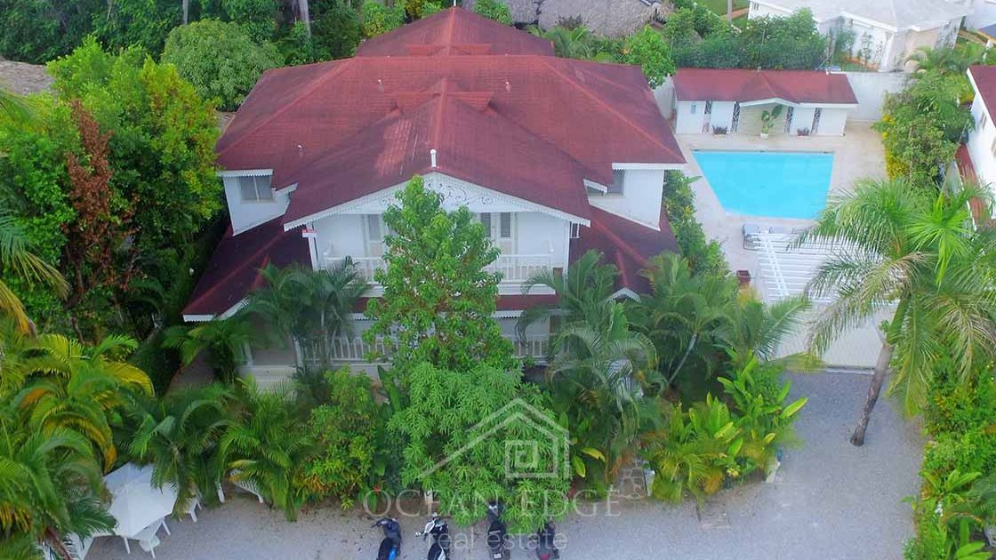 Well Furnished Duplex in private residential with pool-las-terrenas-real-estate-drone (1)