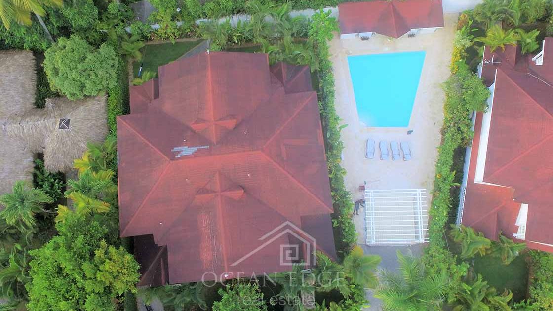 Well Furnished Duplex in private residential with pool-las-terrenas-real-estate-drone (4)