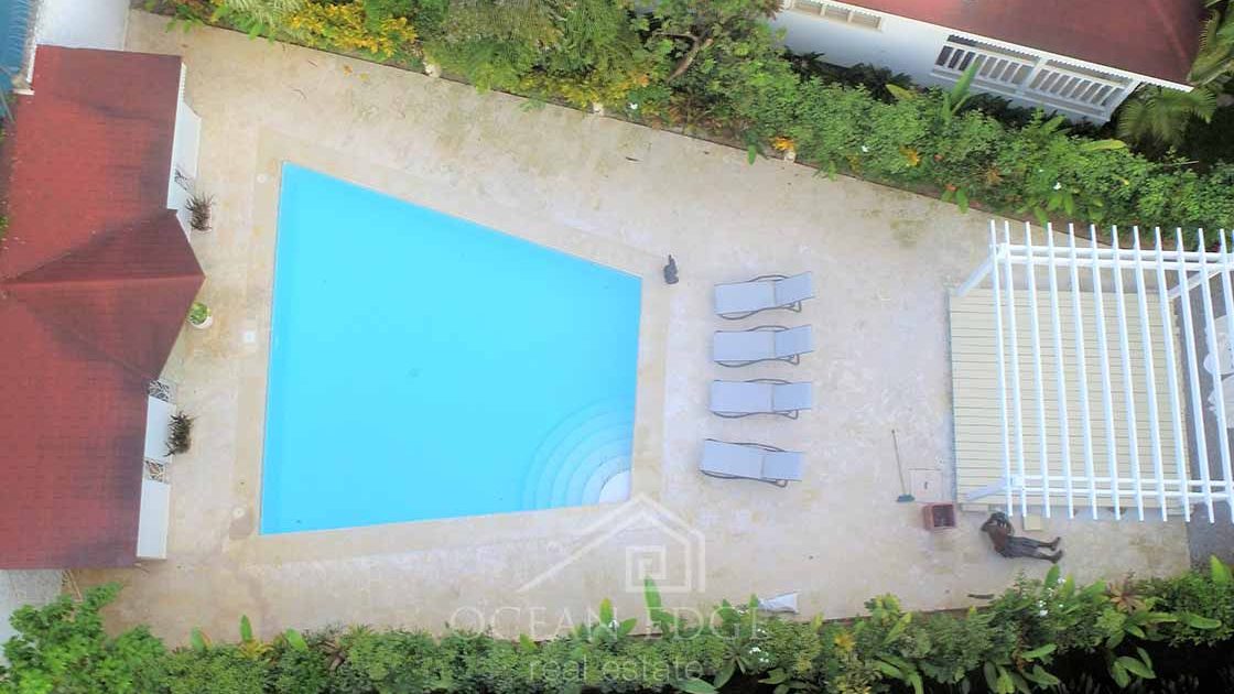 Well Furnished Duplex in private residential with pool-las-terrenas-real-estate-drone (5)