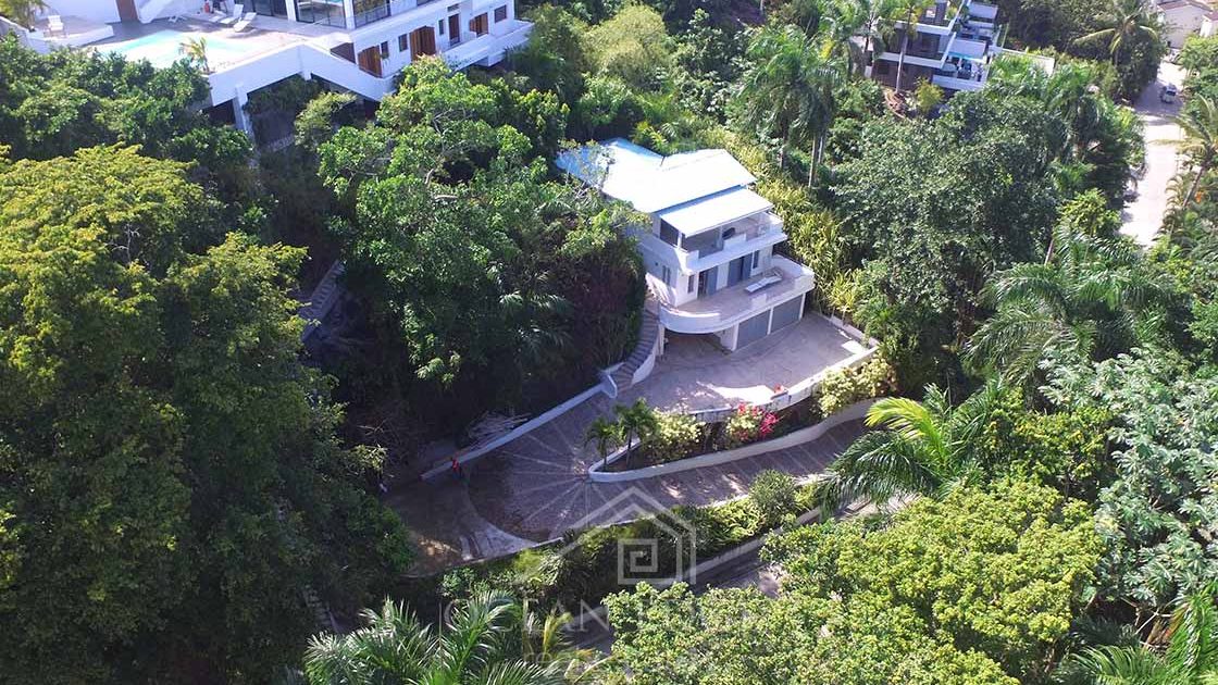 fully furnished & renovated villa in bonita village-las-terrenas-ocean-edge-real-estate-drone (1)
