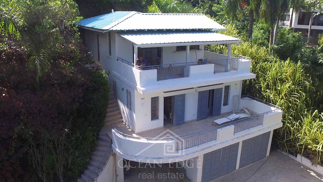 fully furnished & renovated villa in bonita village-las-terrenas-ocean-edge-real-estate-drone (5)